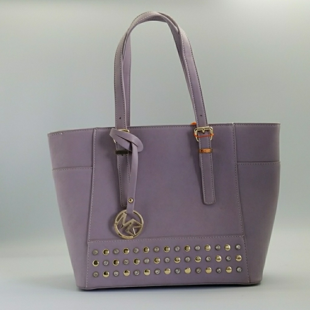 Pastel purple studded Michael Michelle Purse